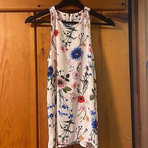 Pink Rose Vintage Floral Tanktop